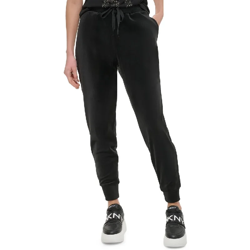 DKNY Womens Jogger Pull On Jogger Pants