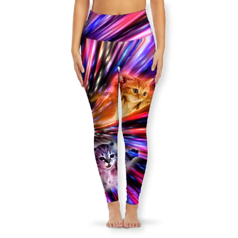 Flying Cat Lasers Yoga Pants