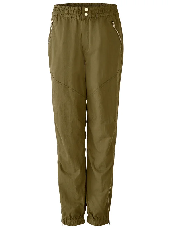 Oui Cuffed Pants Khaki