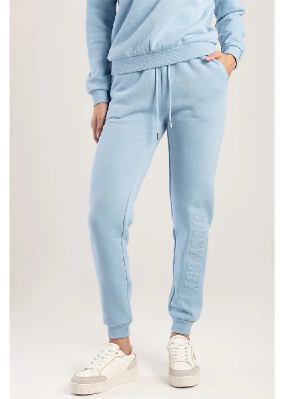 Sissyboy Ps30546 Embossed Logo Sweat Pants Blue