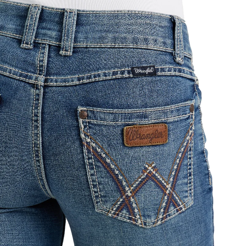 Wrangler Women's Retro Mae Mid Rise Jean, Deadwood