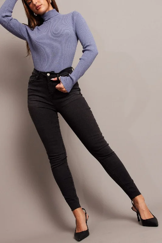 Grey Skinny Jean High Rise