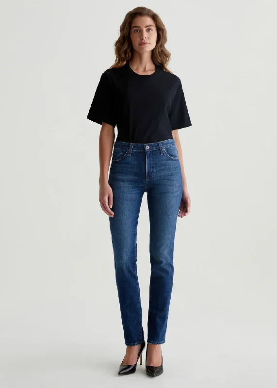 Mari High Rise Slim Straight Jean