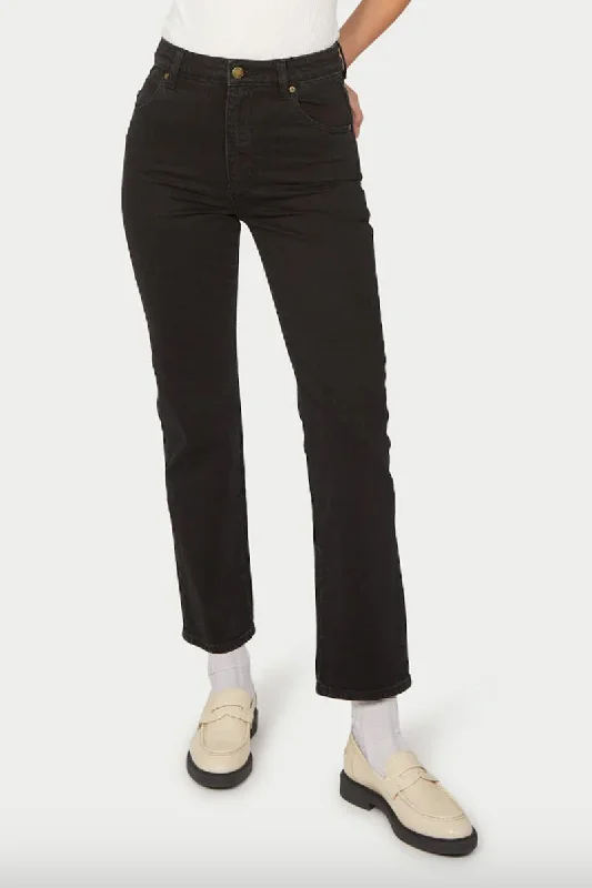 Rollas - Original Straight Jean, Comfort Jet Black