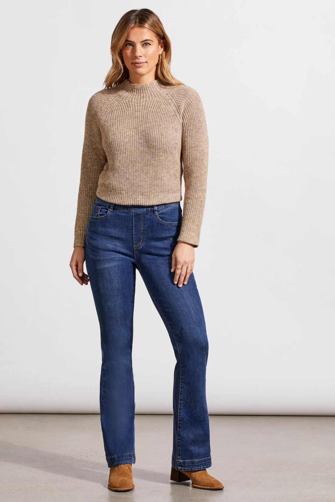 Tribal Audrey Pull On Flare Jean