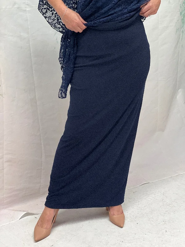 Conny Navy Jersey Skirt