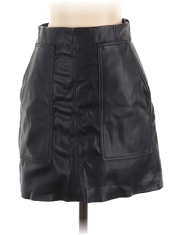 Faux Leather Skirt