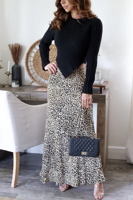 Madison Leopard Skirt