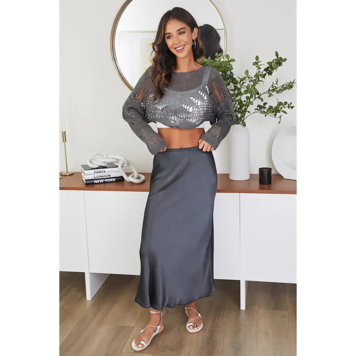 SILKY SLIP SKIRT