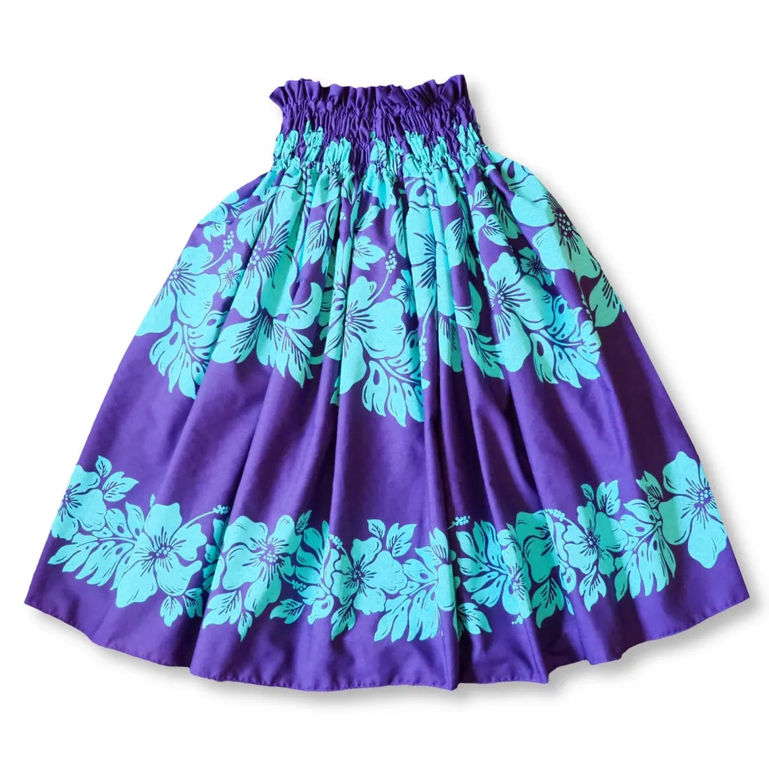 Purple Kawehi Single Pa'u Hawaiian Hula Skirt